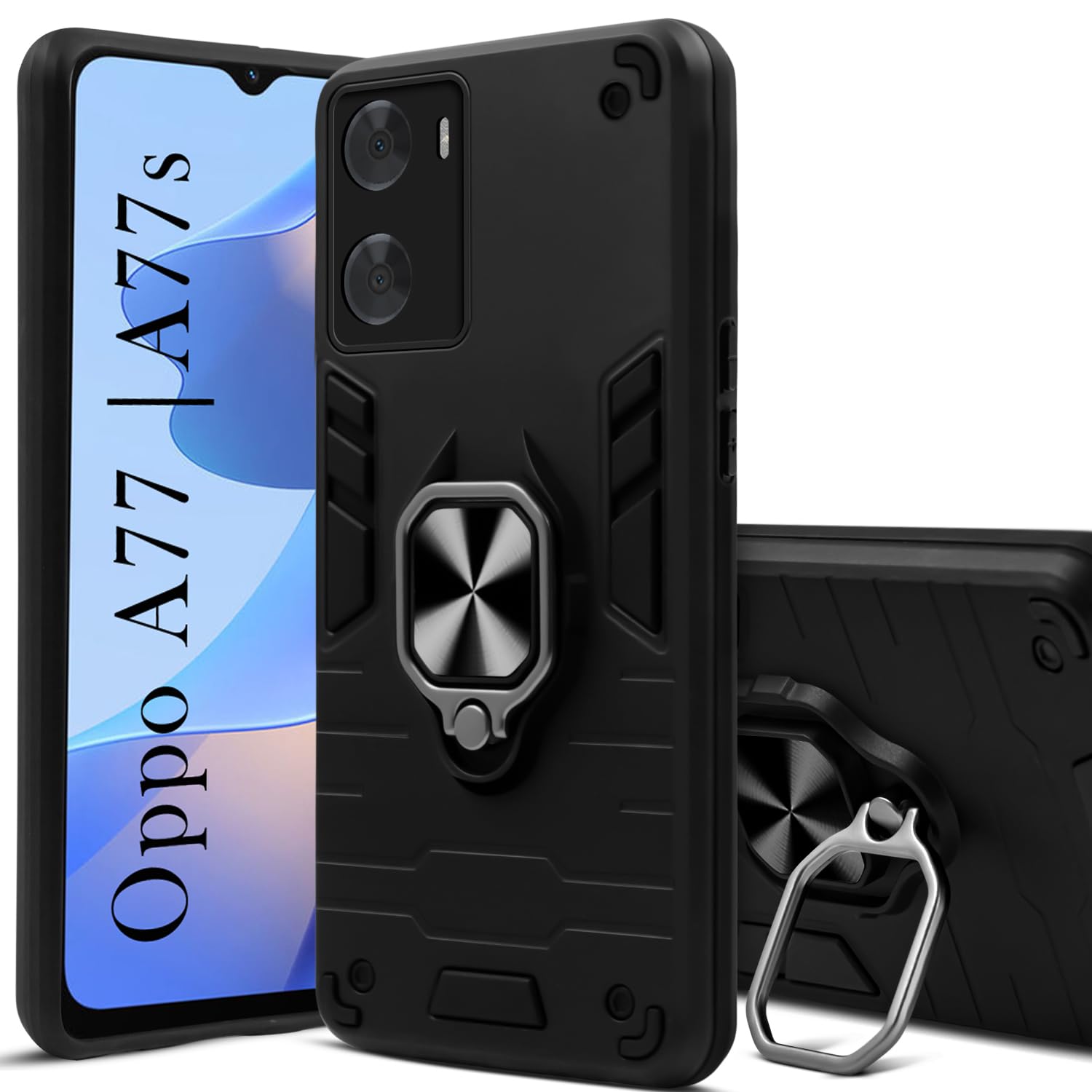 For Oppo A77 4G | Oppo A77s Back Cover Case(Shockproof Polycarbonate Dual Layer Hybrid Armor)