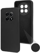 For Realme 12 | Realme 12X Back Cover Case (Matte Finish Silicone with Inside Fiber Cloth)