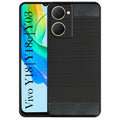 For Vivo Y18 | Y18e | Y03 | Y18i | Y18t Back Case Cover (Carbon Fiber Shockproof | Flexible)