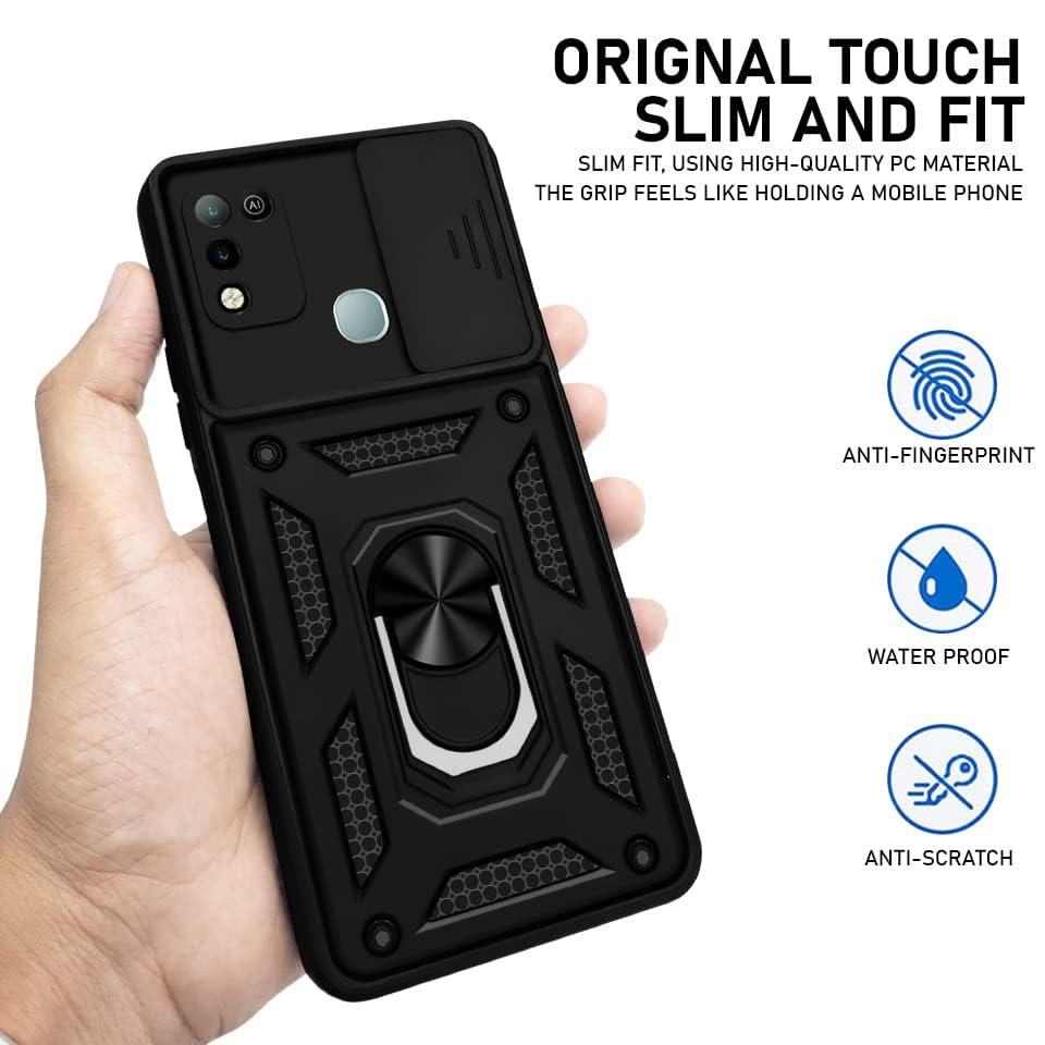 For Infinix Hot 10 Play Back Cover Case (Hybrid Dual Armor Polycarbonate)