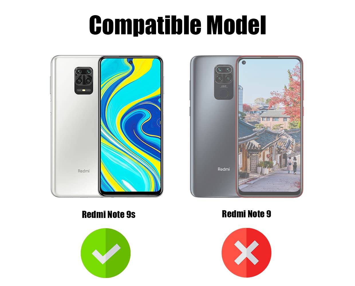 For Xiaomi Mi Redmi Note 9S Back Cover Case (Shockproof Polycarbonate Dual Layer Hybrid Armor)