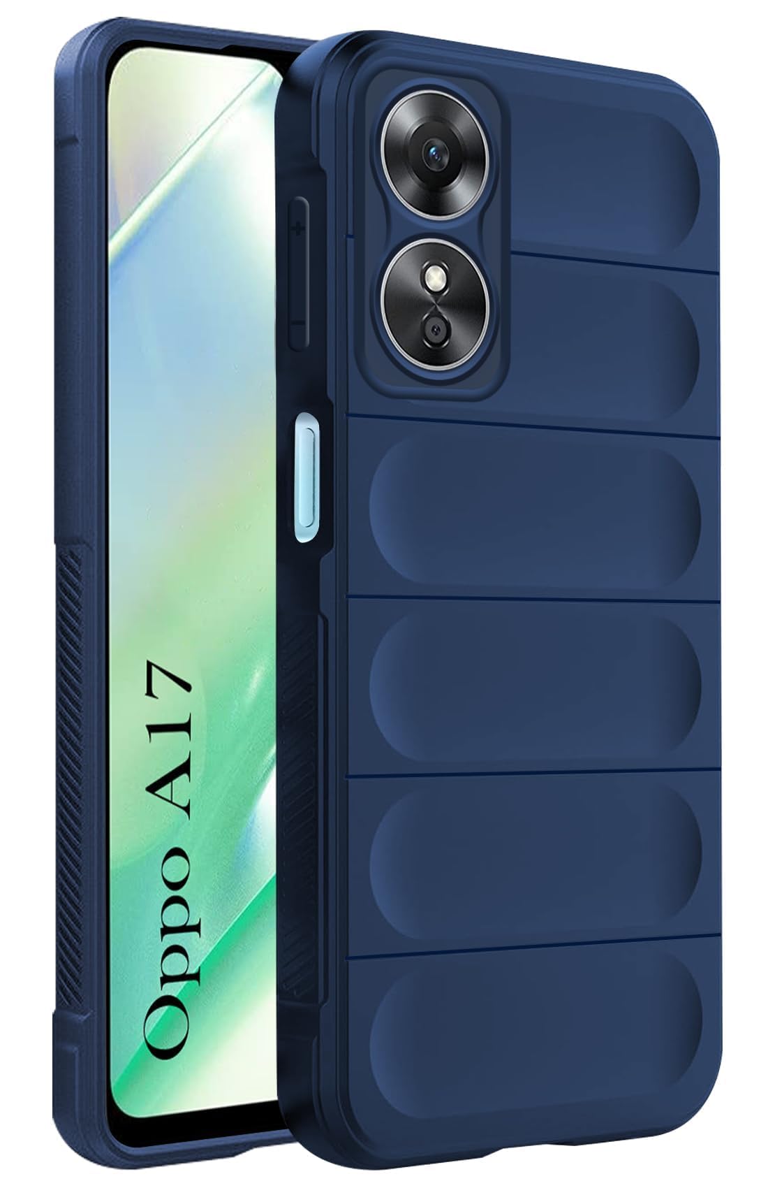 For Oppo A17 Back Case Cover (Matte Liquid Silicone | Micro-Fiber Cloth Inside | Camera Protection | Shockproof)