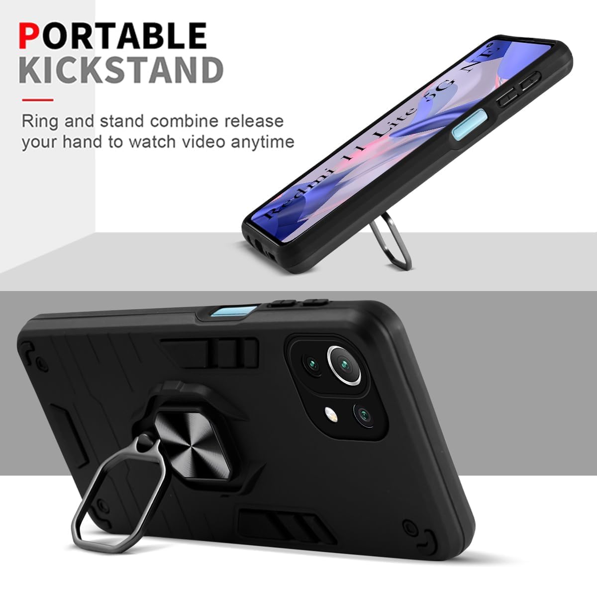 For Xiaomi 11 Lite 5G NE Back Cover Case (Shockproof Hybrid Armor)