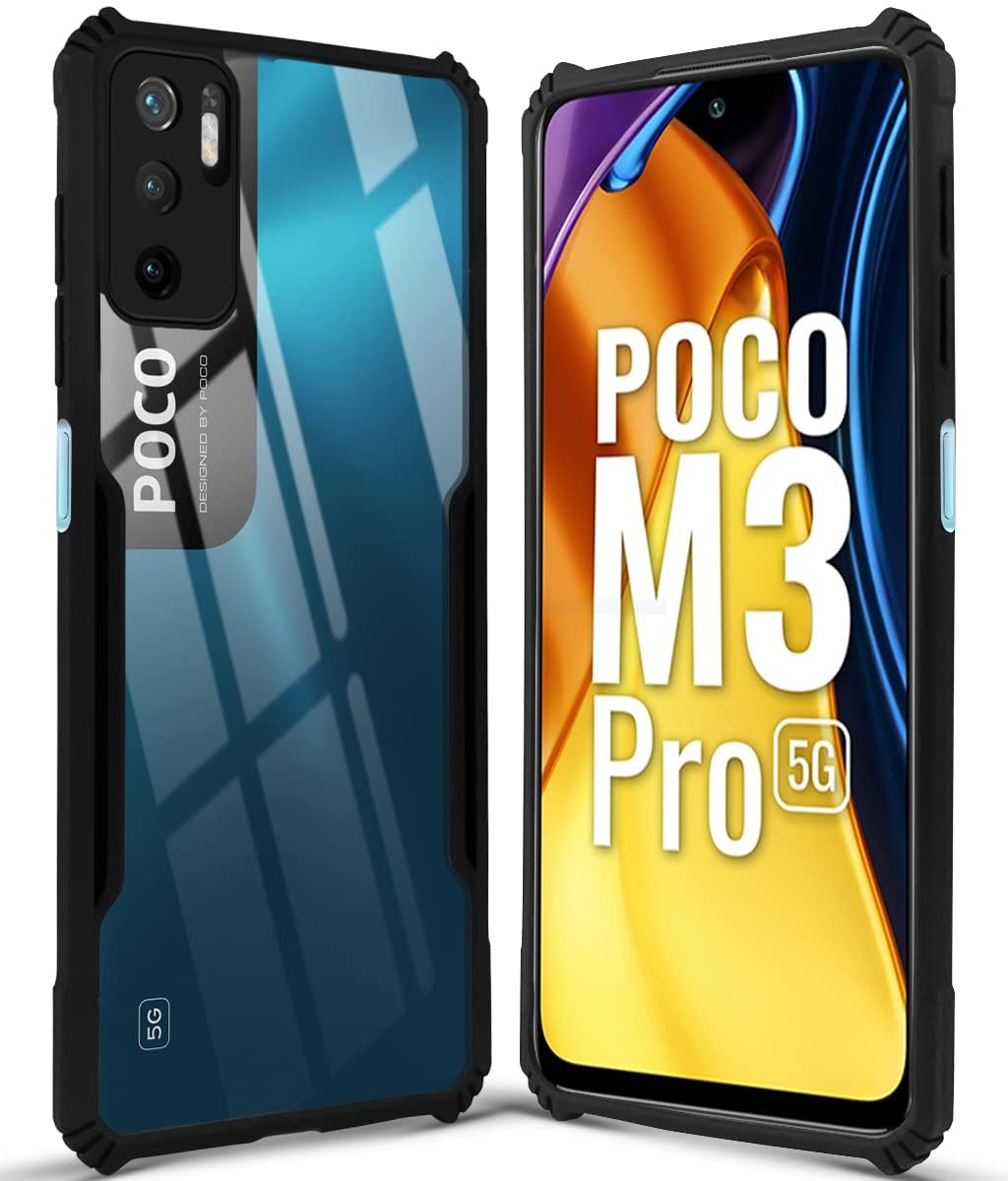 For Poco M3 Pro 5G Back Cover Case (Textured Grip Design | Camera Protetion | Slim and Light Weight | Soft Touch and Feel)