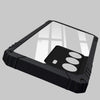 For Realme P3 Lite Crystal Back Cover Case (Ultimate Shockproof Bumpers | Anti Yellow | Rugged Armor | Hybrid PC | Black)
