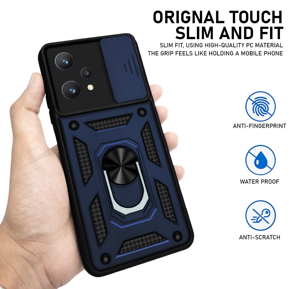 For Realme 9 Pro Back Cover Case (Hybrid Dual Armor Polycarbonate)