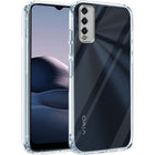 For Vivo Y12s | Y12s 2021 Back Cover Case (Silicone Crystal Clear | Pure Camera Protection | Soft and Flexible for Charger and Headphone sockets | Shockproof Bumpers)