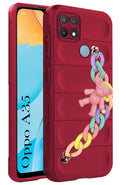For Oppo A35 Back Cover Girls Case with Bracelet (Wrist Hanging Chain | Micro-Fiber Cloth Inside)