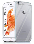 For Apple iPhone 6 Plus Back Cover (Silicone Clear Shockproof Case with Camera Protection | Soft and Flexible | Transparent)