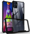 For Samsung Galaxy M51 Back Case Cover (Shockproof with Polycarbonate Clear Panel | Professional Black)