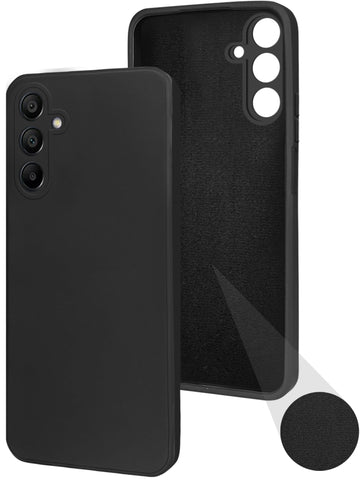For Samsung Galaxy A15 5G Back Cover Case (Matte Finish Silicone with Inside Fiber Cloth)