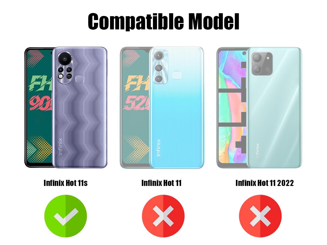 For Infinix Hot 11s Back Cover Case (Hybrid Dual Armor Polycarbonate)