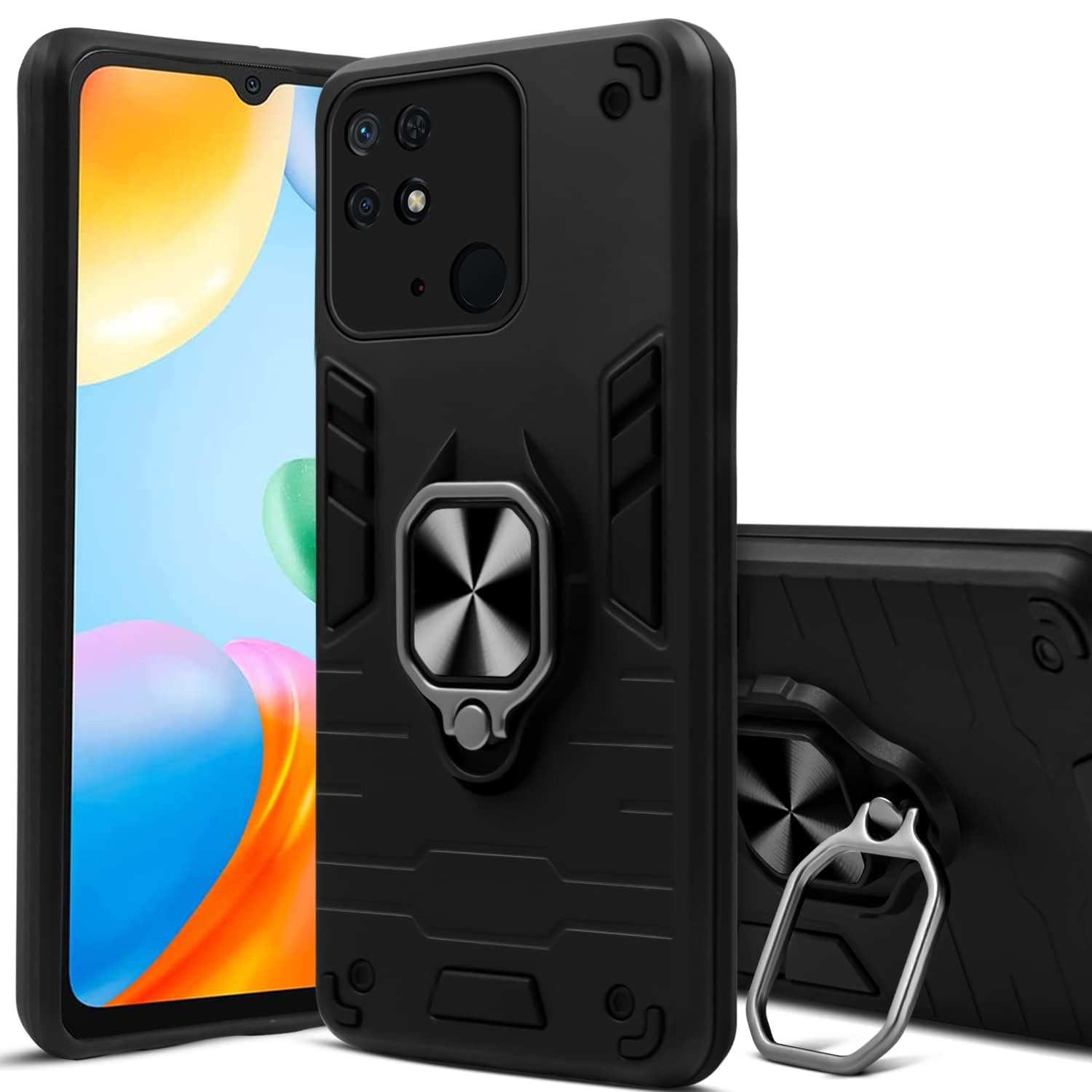 For Xiaomi Redmi 10 Power | Redmi 10 Back Cover Case (Shockproof Polycarbonate Dual Layer Hybrid Armor)