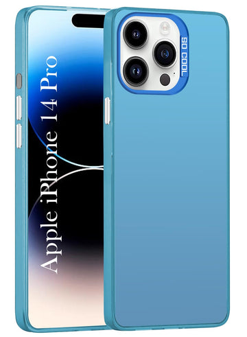 For Apple iPhone 14 Pro Hard Back Cover Case (Velvet Touch | Professional Glossy Finish | Camera Protection Bump)