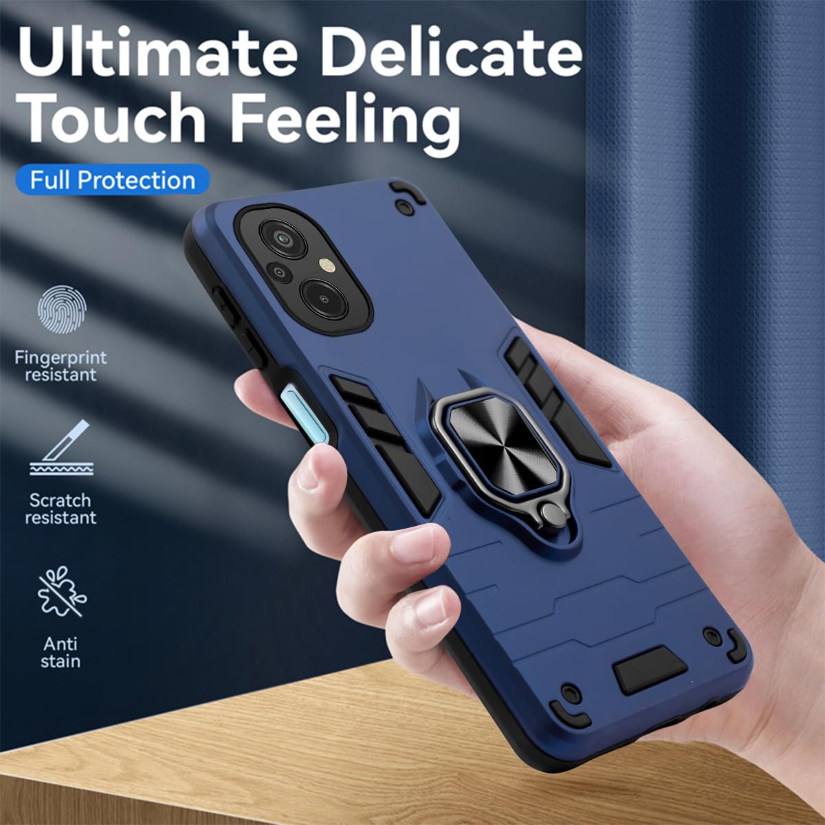 For Poco M5 Back Cover Case (Shockproof Polycarbonate Dual Layer Hybrid Armor)