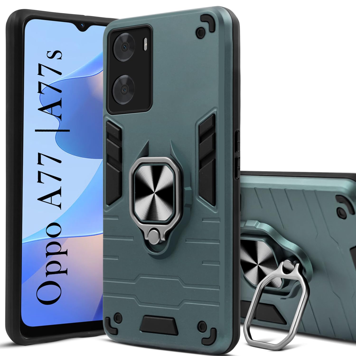 For Oppo A77 4G | Oppo A77s Back Cover Case(Shockproof Polycarbonate Dual Layer Hybrid Armor)
