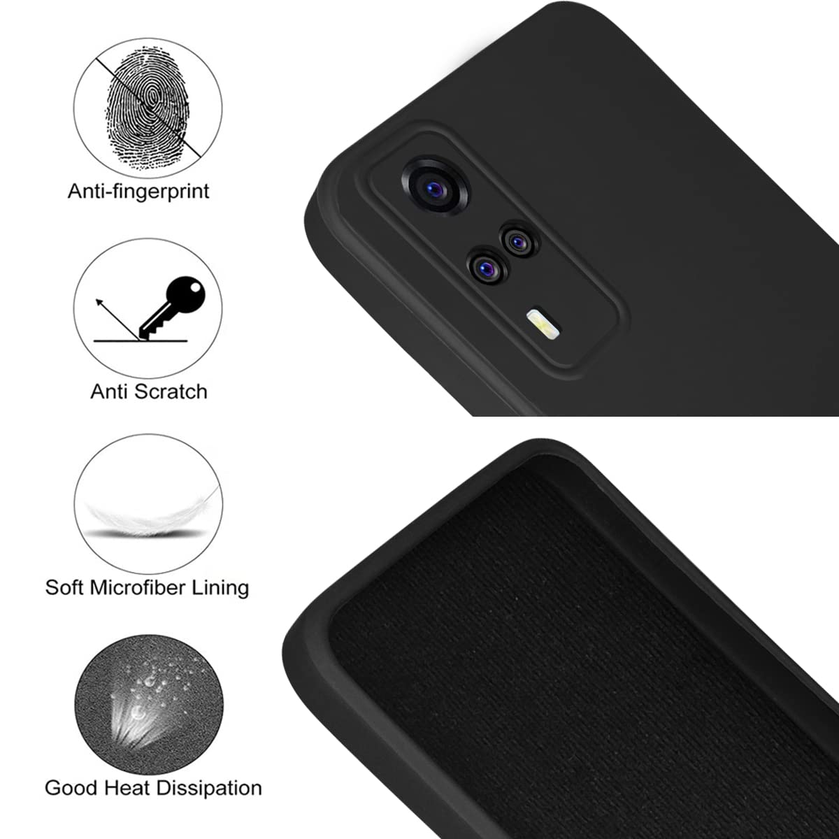 For Vivo Y53s 4G Back Cover Case (Hybrid Armor Polycarbonate)