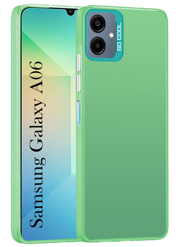 For Samsung Galaxy A06 Hard Back Cover Case (Velvet Touch | Professional Glossy Finish | Camera Protection Bump)