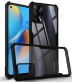 For Oppo F19 | F19s Back Cover Case (Crystal Glass Back | Camera Protection | Shockproof Bumpers)