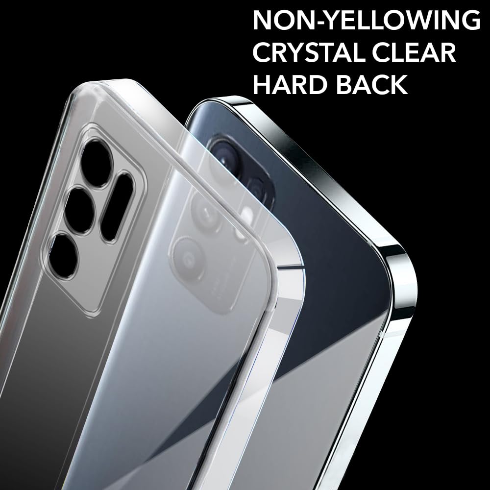 For Oppo Reno6 4G | Reno 6 4G Back Cover Case (Hard Anti Yellow Clear Case | Drop & Camera Protection | Shockproof Polycarbonate)