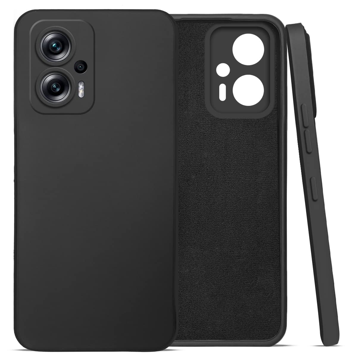 For Xiaomi Redmi K50i Back Cover Case (Inside Fiber Cloth | Smooth Matte Finish | Professional Look)