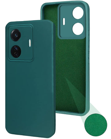For Vivo iQOO Z6 Pro Back Cover Case (Inside Fiber Cloth | Smooth Matte Finish | Elegant Professional Look)