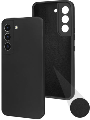 For Samsung Galaxy S22 5G Back Cover Case (Matte Finish Silicone with Inside Fiber Cloth)