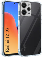 For Xiaomi Redmi 12 4G Back Cover (Silicone Clear Shockproof Case with Camera Protection | Soft and Flexible)