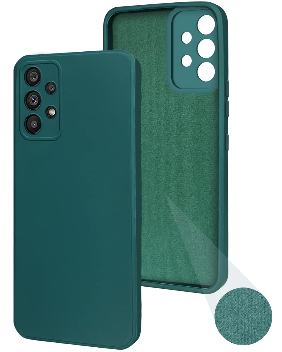 For Samsung Galaxy A73 5G Back Cover Case ( Inside Fiber cloth | Smooth Matte Finish | Elegant Professional Look)