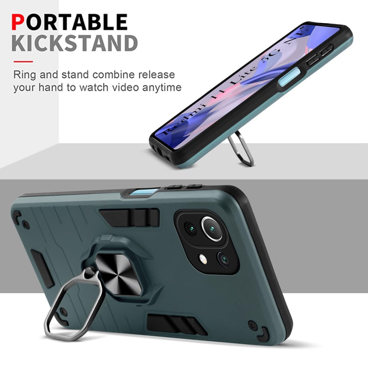 For Xiaomi 11 Lite 5G NE Back Cover Case (Shockproof Hybrid Armor)