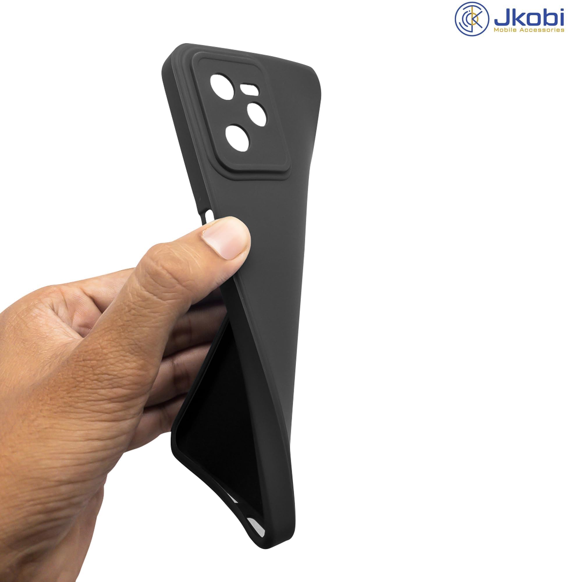 For Motorola Moto Edge 60 Back Cover Case (Matte Finish Silicone with Inside Fiber cloth)