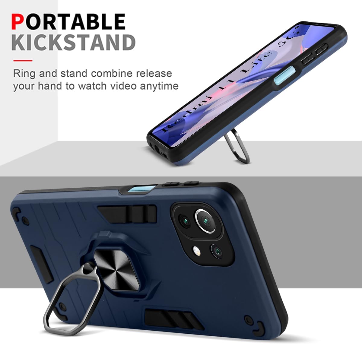 For Xiaomi 11 Lite 5G NE Back Cover Case (Shockproof Hybrid Armor)