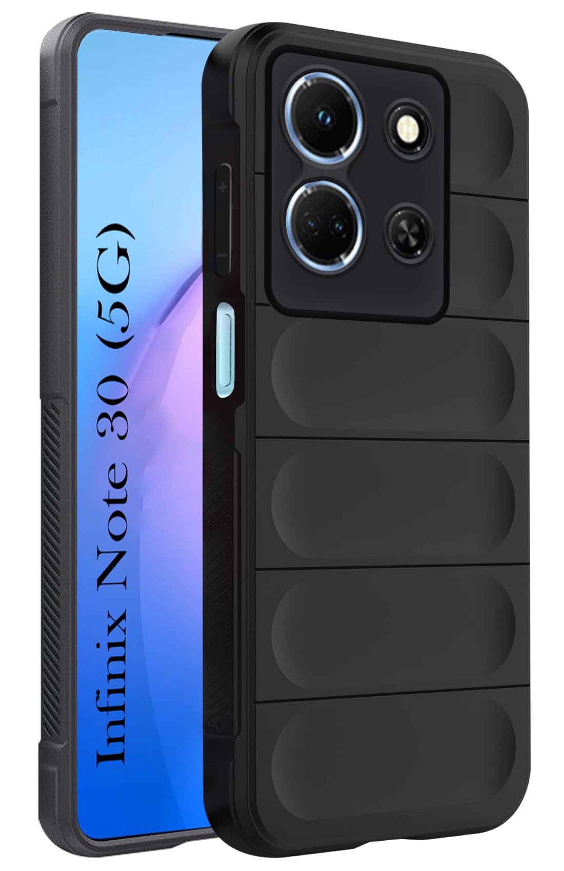 For Infinix Note 30 5G Back Case Cover (Matte Liquid Silicone | Micro-Fiber Cloth Inside | Camera Protection | Shockproof | )
