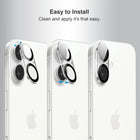 Crystal Clear Camera Lens Protector for iPhone 16 | iPhone 16 Plus – Sapphire 9H+ Glass, Anti-Scratch, Anti-Drop & Case Friendly