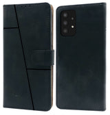 For Samsung Galaxy A13 4G Flip Cover Case (Stitched Leather Finish | Magnetic Closure | Foldable Stand | Wallet Card Slots)