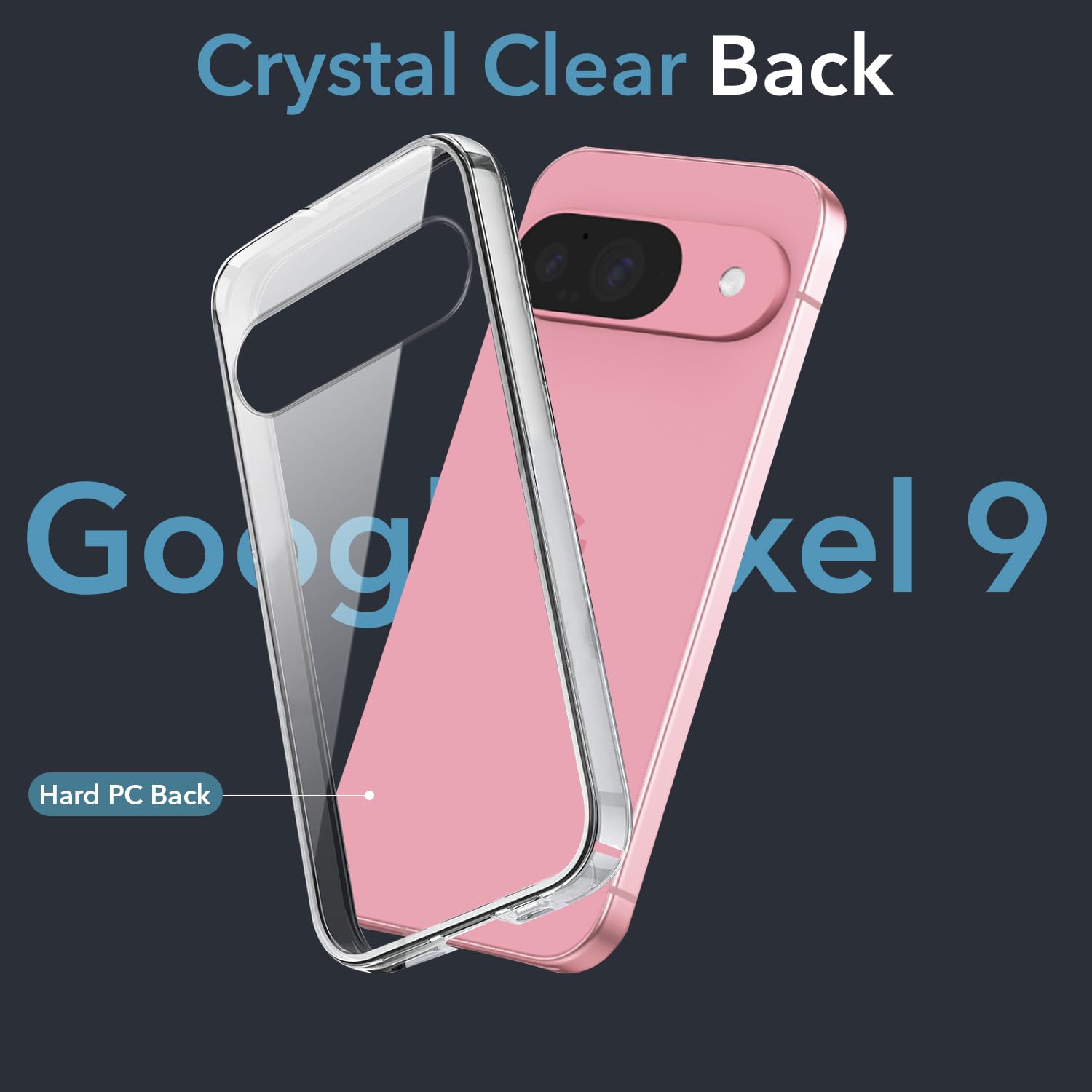 For Google Pixel 9 Back Cover (Hard Anti Yellow Clear Case | Drop & Camera Protection | Shockproof Polycarbonate)