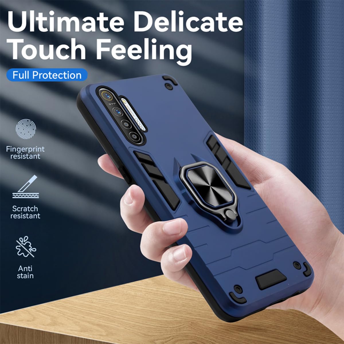 For Realme XT Realme X2 Back Cover Case (Dual Layer Hybrid Armor R