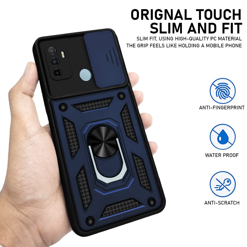 For Oppo A32 Back Cover Case(Hybrid Dual Armor Polycarbonate)
