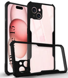 For iPhone 15 Back Cover Case (Textured Grip Design | Camera Protetion | Slim and Light Weight | Soft Touch and Feel)