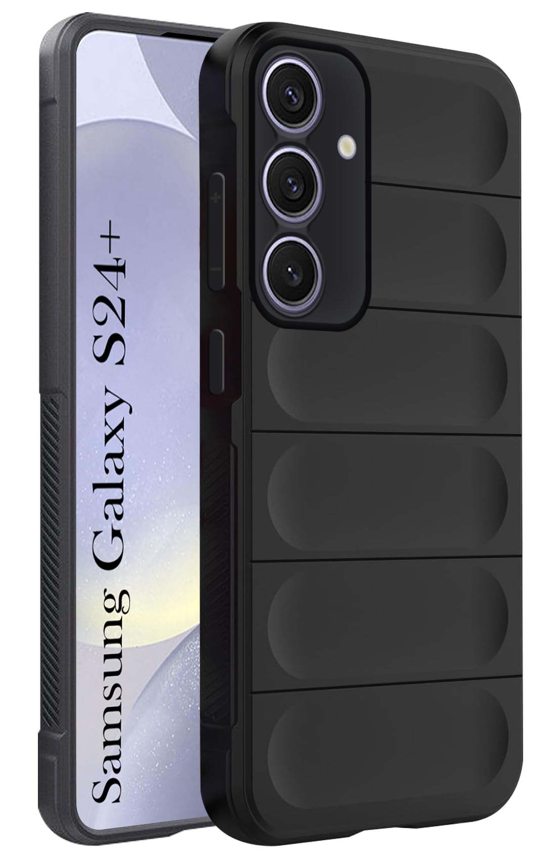 For Samsung Galaxy S24 Plus Back Cover Case (Matte Liquid Silicone | Micro-Fiber Cloth Inside | Camera Protection | Shockproof)