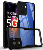 For Realme Narzo 50 5G  Back Cover Case (Lattice Wave Design | Camera Protection |Soft Touch Finish | 360 Degree Protection | Matte Black)