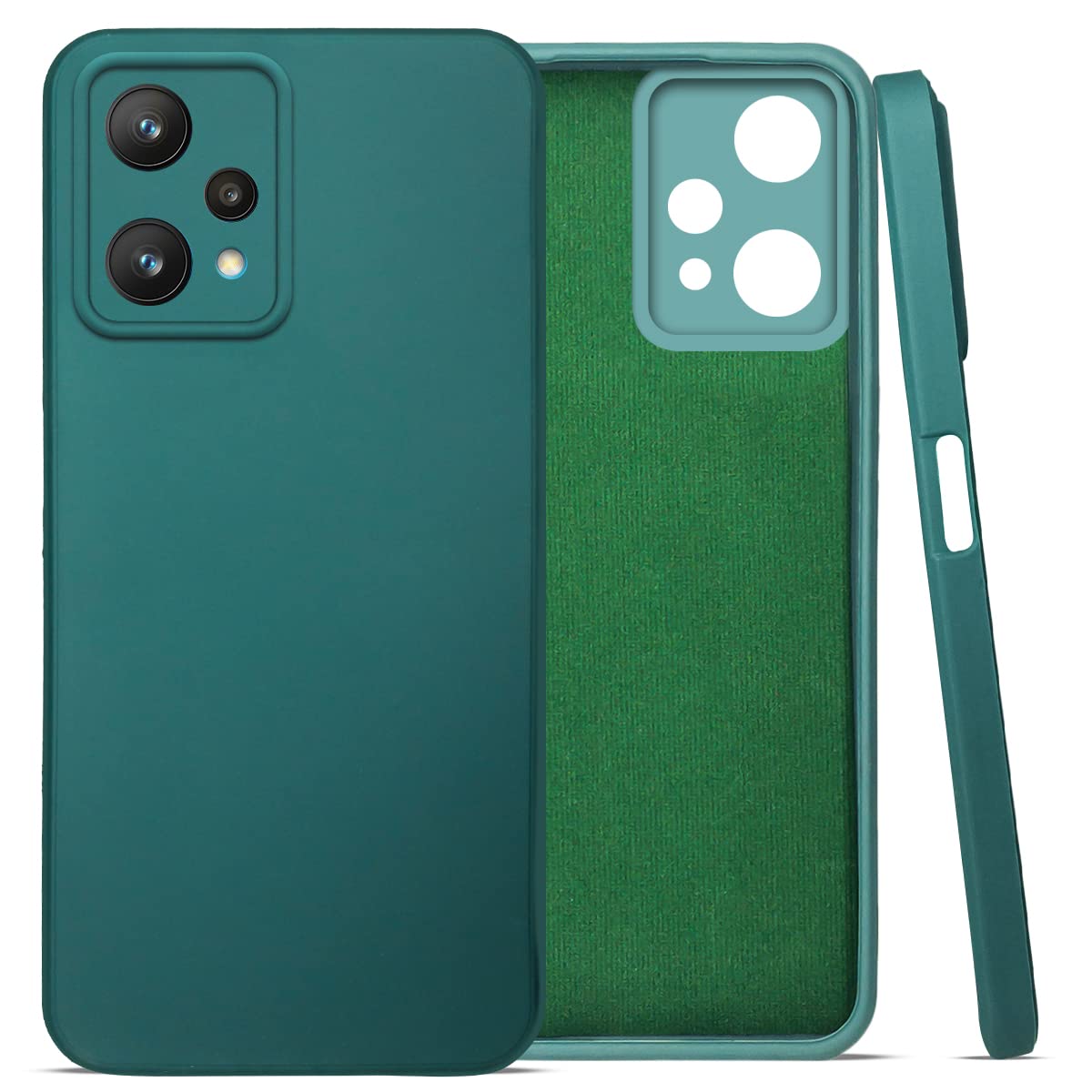 For Realme 9 Pro Back Cover Case (Inside Fiber Cloth | Smooth Matte Finish | Elegant Professional Look)
