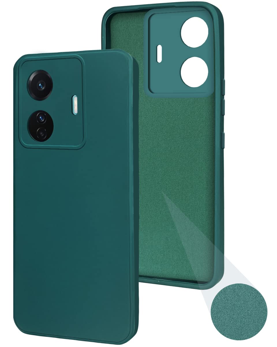 For Vivo T1 Pro 5G  Back Cover Case (Inside Fiber Cloth | Smooth Matte Finish | Elegant Professional Look)