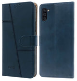For Samsung Galaxy M11 Flip Cover Case(Stitched Leather with Magnetic Closure)