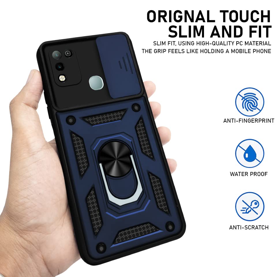 For Infinix Hot 10 Play Back Cover Case (Hybrid Dual Armor Polycarbonate)