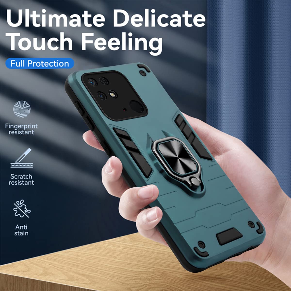 For Xiaomi Redmi 10 Power | Redmi 10 Back Cover Case (Shockproof Polycarbonate Dual Layer Hybrid Armor)