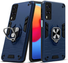For Vivo Y31 (2021) Back Cover Case (Dual Layer Hybrid Armor | Ring Holder & Kickstand in-Built | 360 Degree Shockproof)