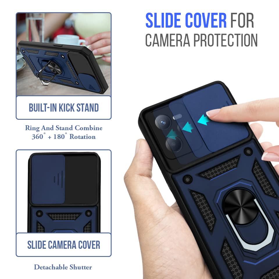 For Realme C35 Back Cover Case (Hybrid Dual Armor Polycarbonate)