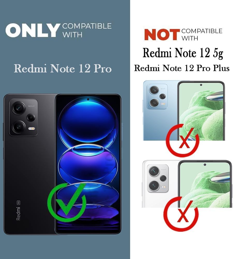 For Xiaomi Redmi Note 12 Pro 5G Back Cover (Hybrid Dual Armor | Polycarbonate)