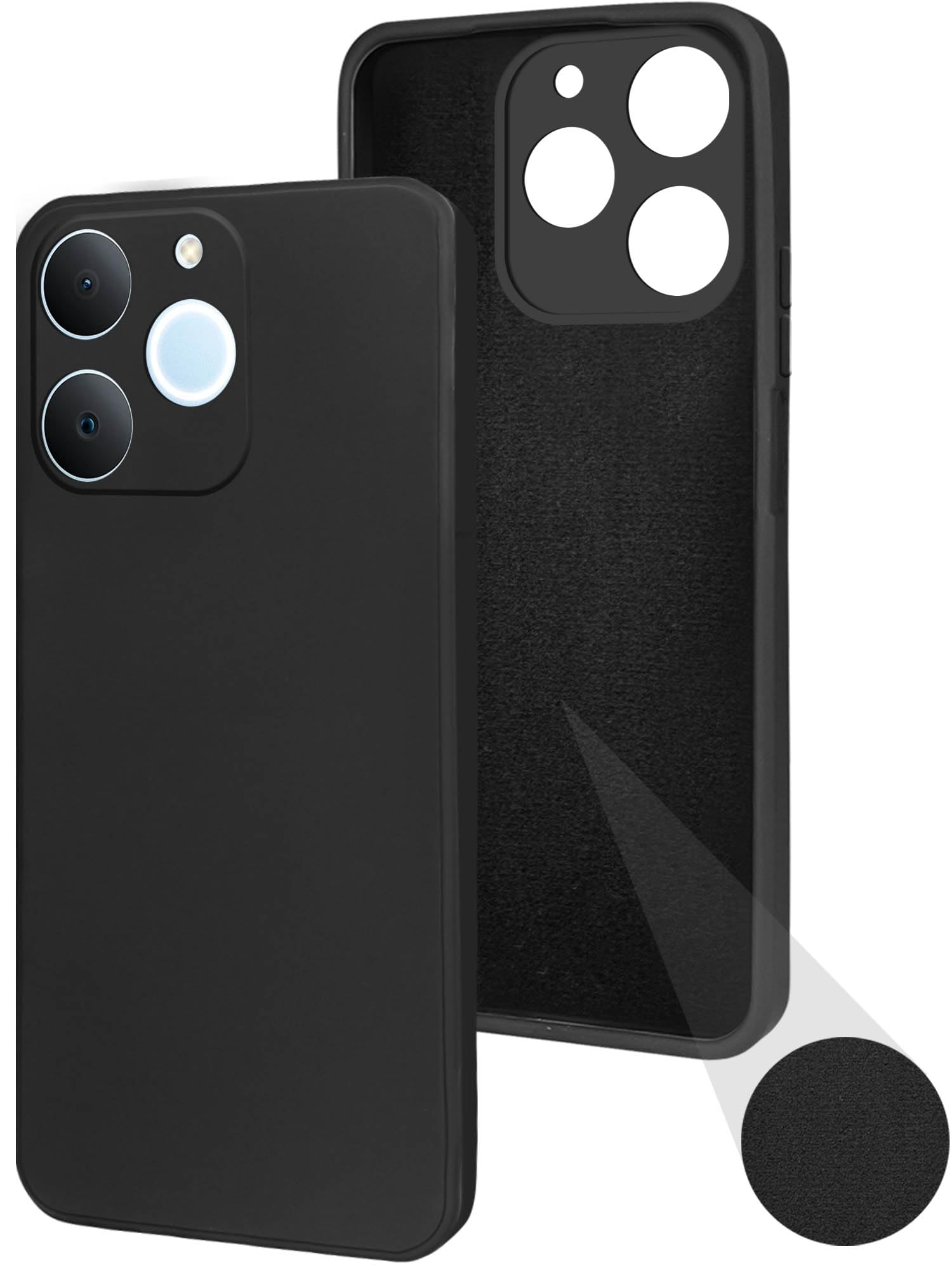 For Realme P4 Lite | Realme Narzo 80 Lite 4G Back Cover Case (Matte Finish Silicone with Inside Fiber cloth)